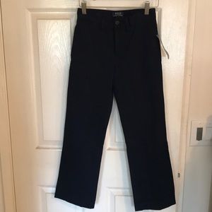 NWT Polo Ralph Lauren Chino Pant 8 $45 Navy Blue
